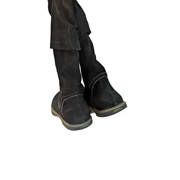 Earth Swank Kalso slouchy boots Leather Black Boots Size 7.5 - Picture 7 of 8